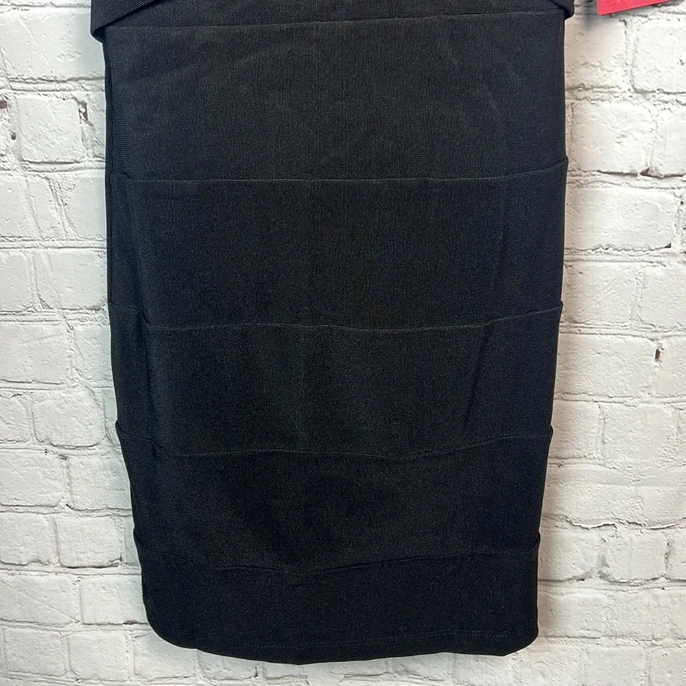 Emerald Sundae Black Banded Bodycon Dress Juniors Size Small Homecoming Prom - Picture 5 of 6